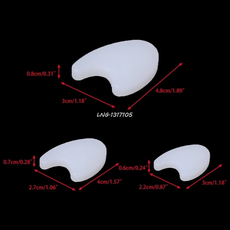 2x Silicone Gel Toe Wedge Separators Polymer Pad Foot Protector Spacers Cushion LNG5
2x Silicone Gel Toe Wedge Separators Polymer Pad Foot Protector Spacers Cushion LNG5