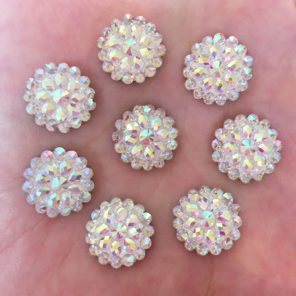 White 20pcs 14mm AB Resin Shiny Round Flatback Rhinestone Scrapbook Wedding DIY F349
White 20pcs 14mm AB Resin Shiny Round Flatback Rhinestone Scrapbook Wedding DIY F349