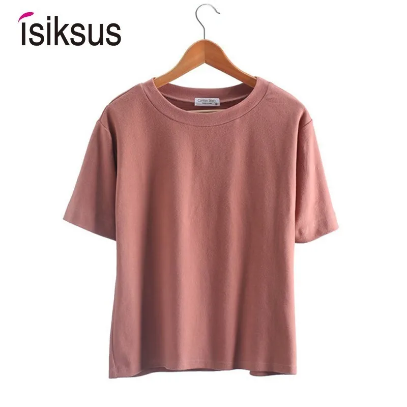 Isiksus Summer T Shirt Women Cotton T-shirts Woman Solid Short Sleeve Casual O-neck Black 2019 Top White Tshirt For Women TS006
Isiksus Summer T Shirt Women Cotton T-shirts Woman Solid Short Sleeve Casual O-neck Black 2019 Top White Tshirt For Women TS006