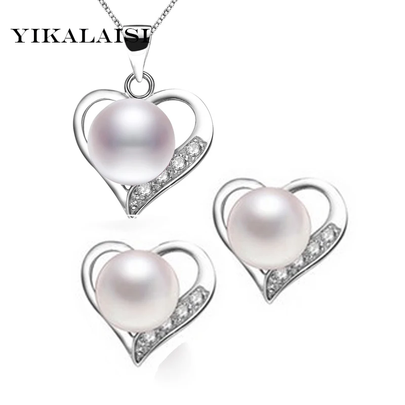 YIKALAISI 925 Sterling Silver Natural Freshwater Pearl Pendant Earrings Fashion Jewelry Sets For Women 8-9mm Pearl 4 Colour
YIKALAISI 925 Sterling Silver Natural Freshwater Pearl Pendant Earrings Fashion Jewelry Sets For Women 8-9mm Pearl 4 Colour