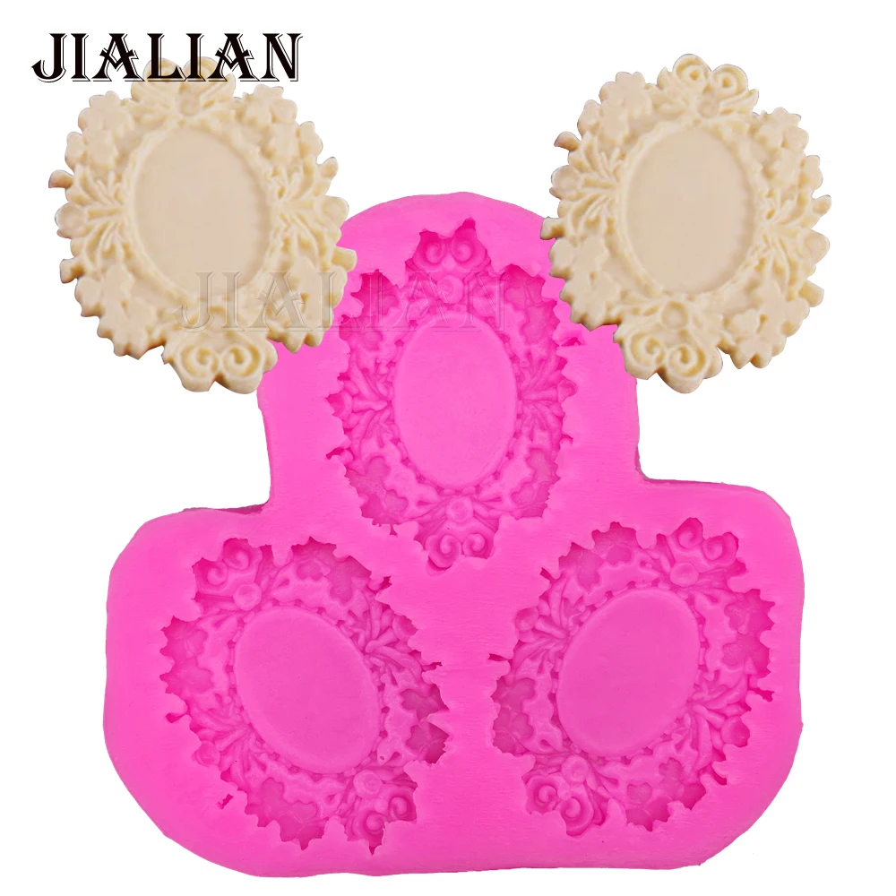 Lace photo frame chocolate Party cake decorating tools DIY flower fondant silicone mold Stick Cookware Bar Non Stick T0267
Lace photo frame chocolate Party cake decorating tools DIY flower fondant silicone mold Stick Cookware Bar Non Stick T0267
