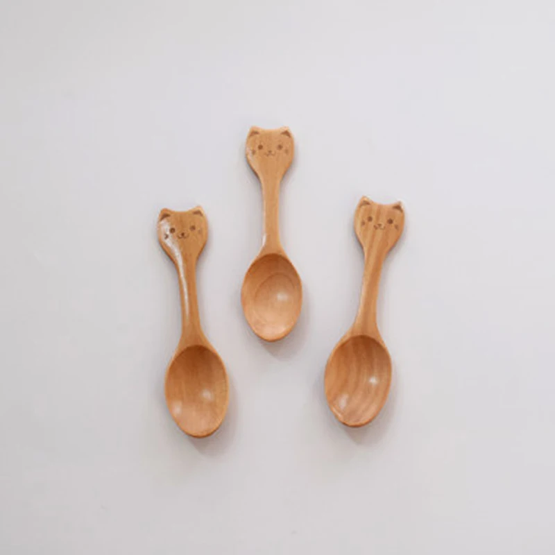 Wholesale Small Wooden Spoon Cat Animal 12*3cm Mini Ice Cream Dessert Spoon 50pcs/lot
Wholesale Small Wooden Spoon Cat Animal 12*3cm Mini Ice Cream Dessert Spoon 50pcs/lot