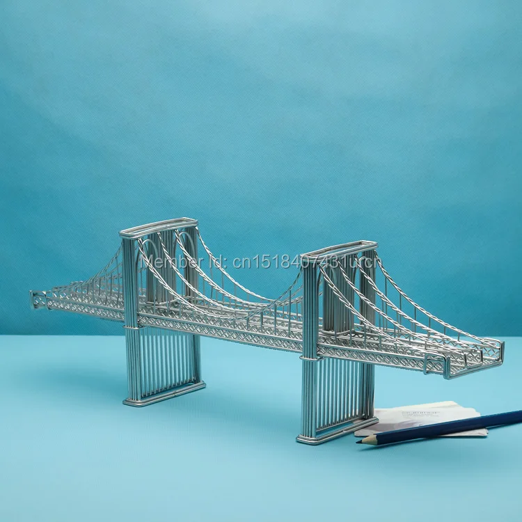 FREE SHIPMENT J46 BROOKLYN BRIDGE STATUES/WIRE MODEL STAINLESS HAND-MADE ART CRAFTS WEDDING&BIRTHDAY&HOME&OFFICE&GIFT&PRESENT
FREE SHIPMENT J46 BROOKLYN BRIDGE STATUES/WIRE MODEL STAINLESS HAND-MADE ART CRAFTS WEDDING&BIRTHDAY&HOME&OFFICE&GIFT&PRESENT