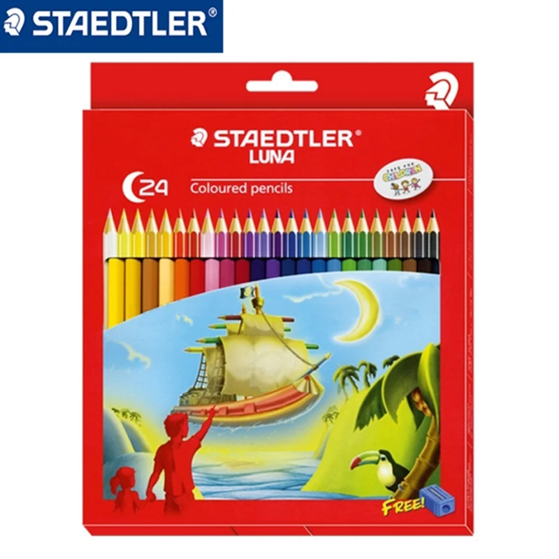 STAEDTLER LUNA 136 C24 24 color Colored Pencils set + sharpener Office school supplies student color pencils
STAEDTLER LUNA 136 C24 24 color Colored Pencils set + sharpener Office school supplies student color pencils