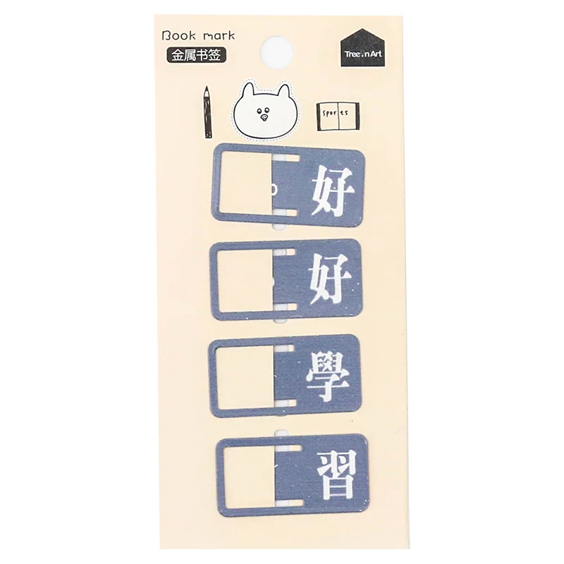 ROWBOE stationery Korea creative personality lightweight 4PCS magnetic bookmark set different series random delivery | Канцтовары для