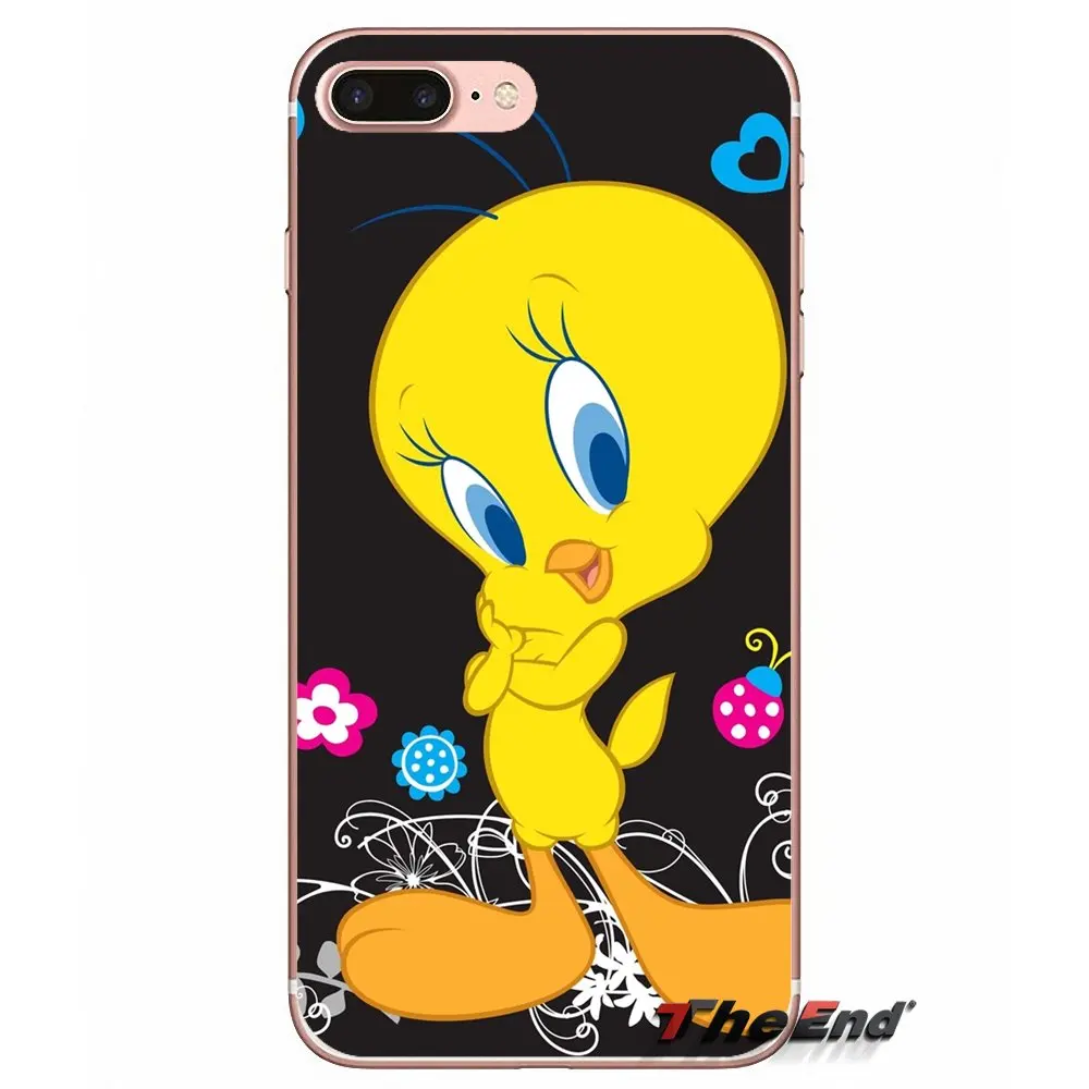 Для Sony Xperia Z Z1 Z2 Z3 Z5 compact M2 M4 M5 E3 T3 XA Aqua LG G4 G5 G3 G2 Mini прозрачные ТПУ чехлы looney tunes Tweety Bird |