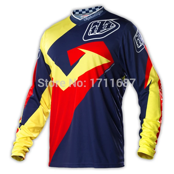 Новый 2015 GP джерси стих синий / красный MTB MX мотокроссу катания на горных