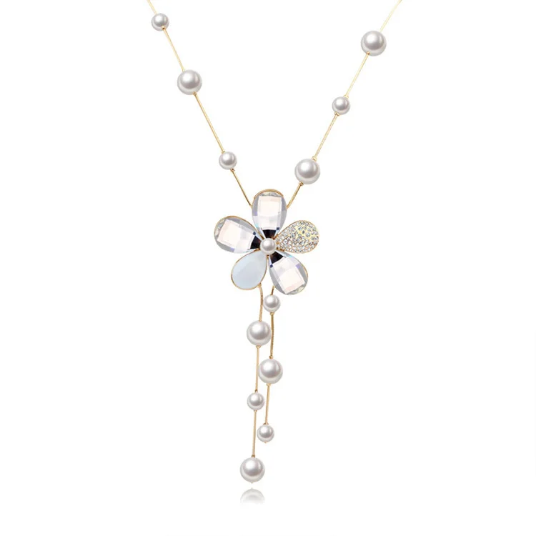 Luxury Elegant Flower Long Necklace Sweater Chain Austria Crystal Fashion Necklaces Jewelry High Quality
Luxury Elegant Flower Long Necklace Sweater Chain Austria Crystal Fashion Necklaces Jewelry High Quality
