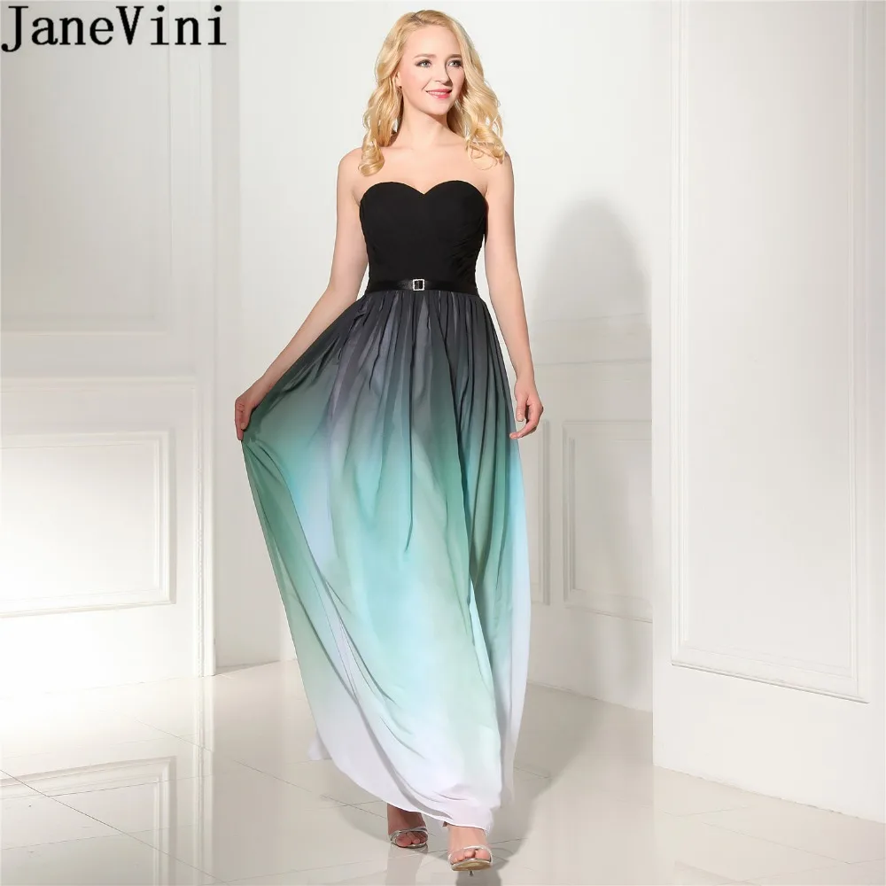JaneVini 2018 Gradient Ladies Chiffon Dress Black Sweetheart Long Wedding Party Plus Size Bridesmaid Dress Vintage Prom Gowns
JaneVini 2018 Gradient Ladies Chiffon Dress Black Sweetheart Long Wedding Party Plus Size Bridesmaid Dress Vintage Prom Gowns