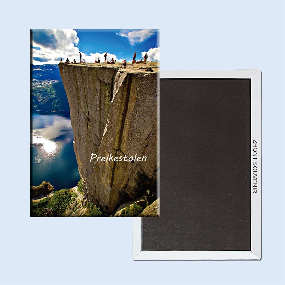 Preachers Pulpit Rock Preikestolen Noway 22528 Souvenirs of Tourist Landscape Magnetic refrigerator gifts for friends
Preachers Pulpit Rock Preikestolen Noway 22528 Souvenirs of Tourist Landscape Magnetic refrigerator gifts for friends