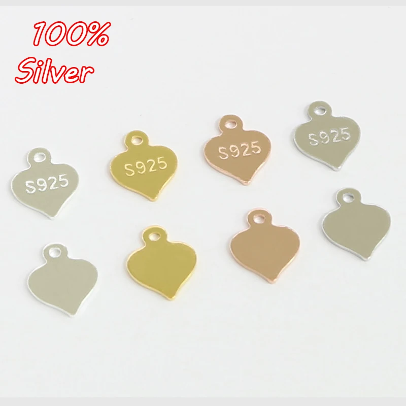 10pcs 925 Sterling Silver Color Earrings Charms Heart Pendant Fit Bracelet Necklace DIY Metal Jewelry Findings
10pcs 925 Sterling Silver Color Earrings Charms Heart Pendant Fit Bracelet Necklace DIY Metal Jewelry Findings