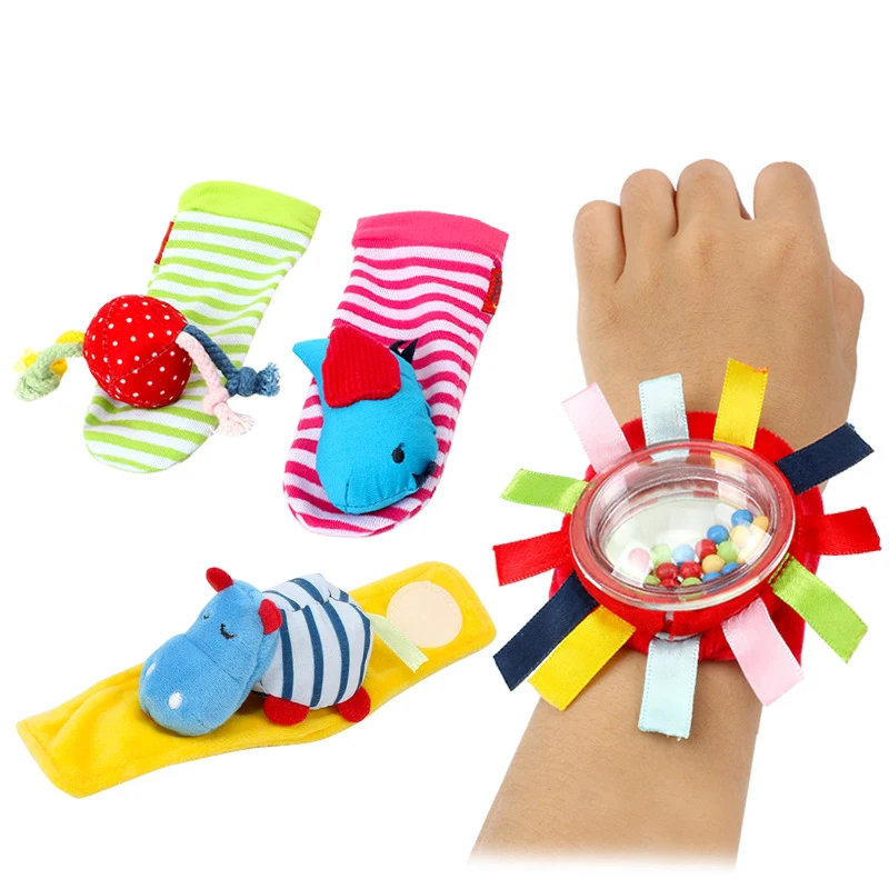 Baby Rattles Toys Ainmal socks Wrist Strap Infant Soft Handbells Hand Watch Cartoon Educational Best Gift
Baby Rattles Toys Ainmal socks Wrist Strap Infant Soft Handbells Hand Watch Cartoon Educational Best Gift