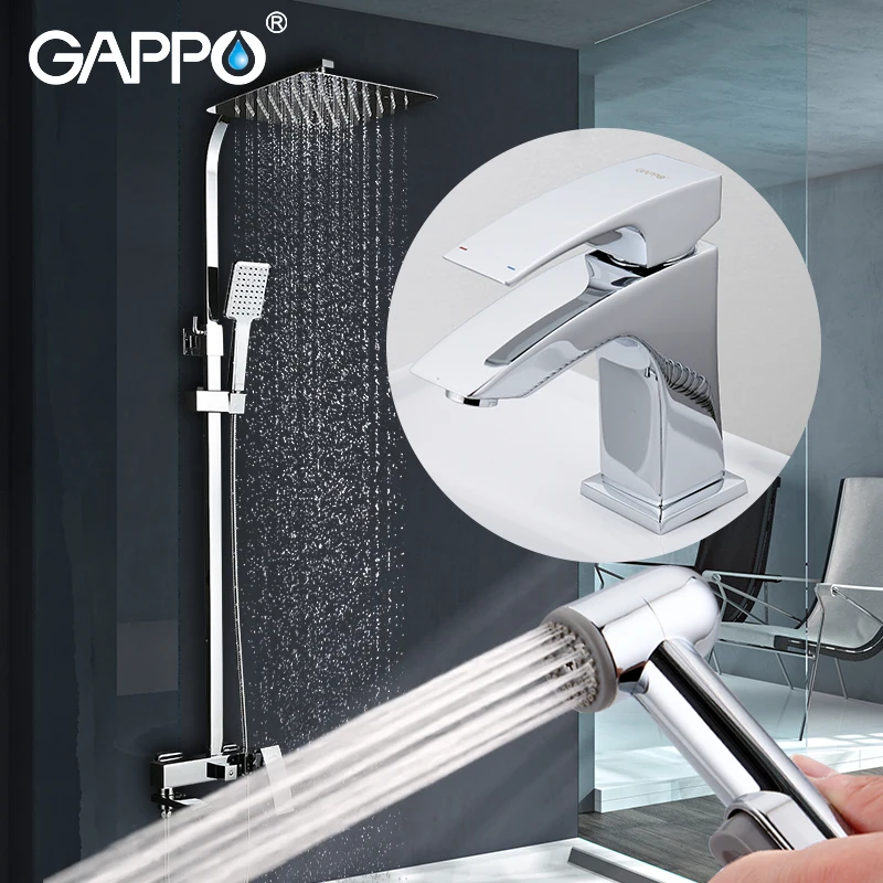 Смесители для душа GAPPO дождевой Душ кран ванны Набор насадок