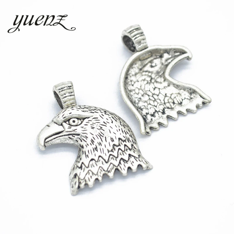 YuenZ 4pcs 2 color Tibetan Silver Plated Pendant Antique bird Charms Jewelry Making DIY Handmade Craft 34*27mm D522 | Украшения и