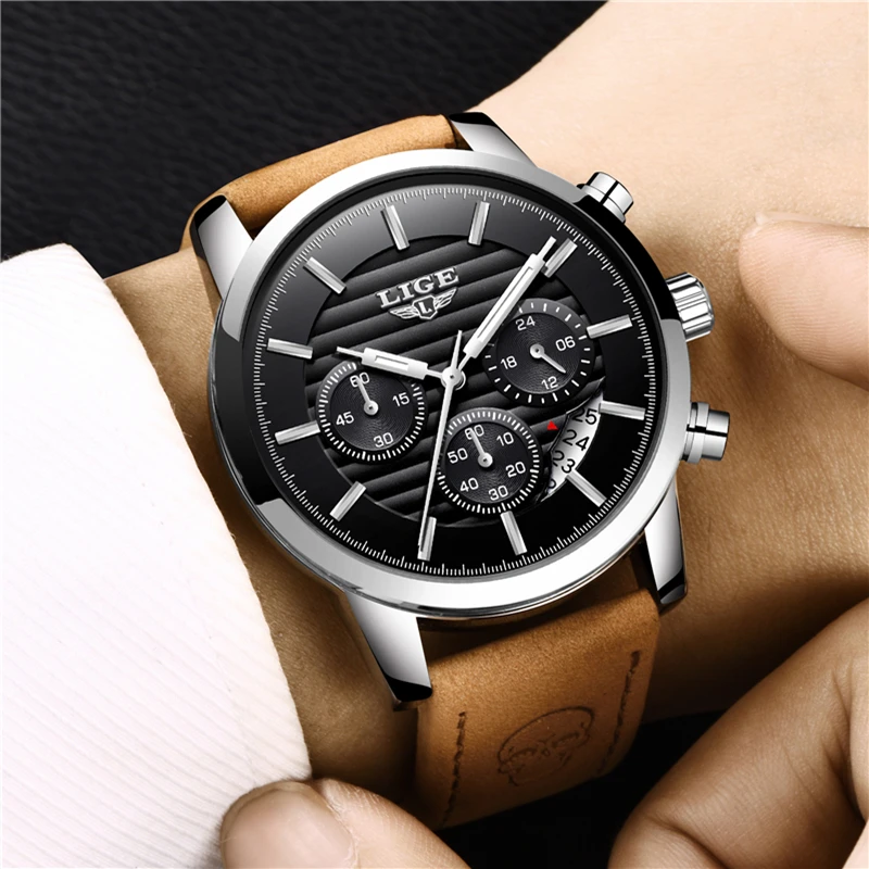 LIGE Mens Watches Top Brand Luxury Fashion Sport Quartz Wrist Watch Men Date Waterproof Man Business Watch Relogio Masculino
LIGE Mens Watches Top Brand Luxury Fashion Sport Quartz Wrist Watch Men Date Waterproof Man Business Watch Relogio Masculino