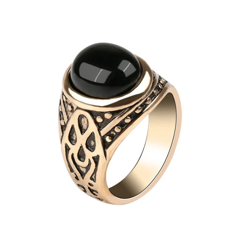 2019 Wholesale Vintage Black Red Stone Antique Gold Signet Ring Men Punk Rock Wedding Rings Turkish Indian Jewelry
2019 Wholesale Vintage Black Red Stone Antique Gold Signet Ring Men Punk Rock Wedding Rings Turkish Indian Jewelry