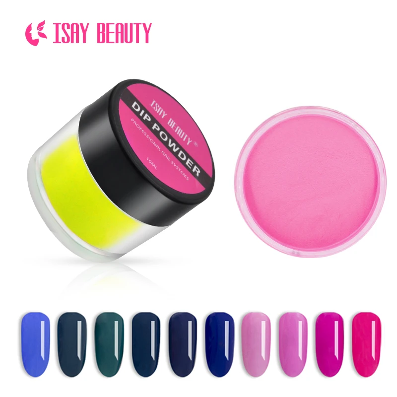 ISAYBEAUTY dip порошок стартовый набор 10 г/банка французский блеск для Ногтей Красочная