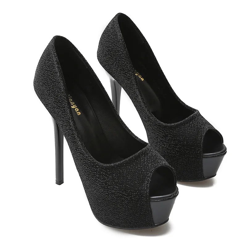 2019 New Fashion Metal Sequins European And American Style Waterproof Platform Fish Mouth Stiletto Women's Shoes High Heels
2019 New Fashion Metal Sequins European And American Style Waterproof Platform Fish Mouth Stiletto Women's Shoes High Heels