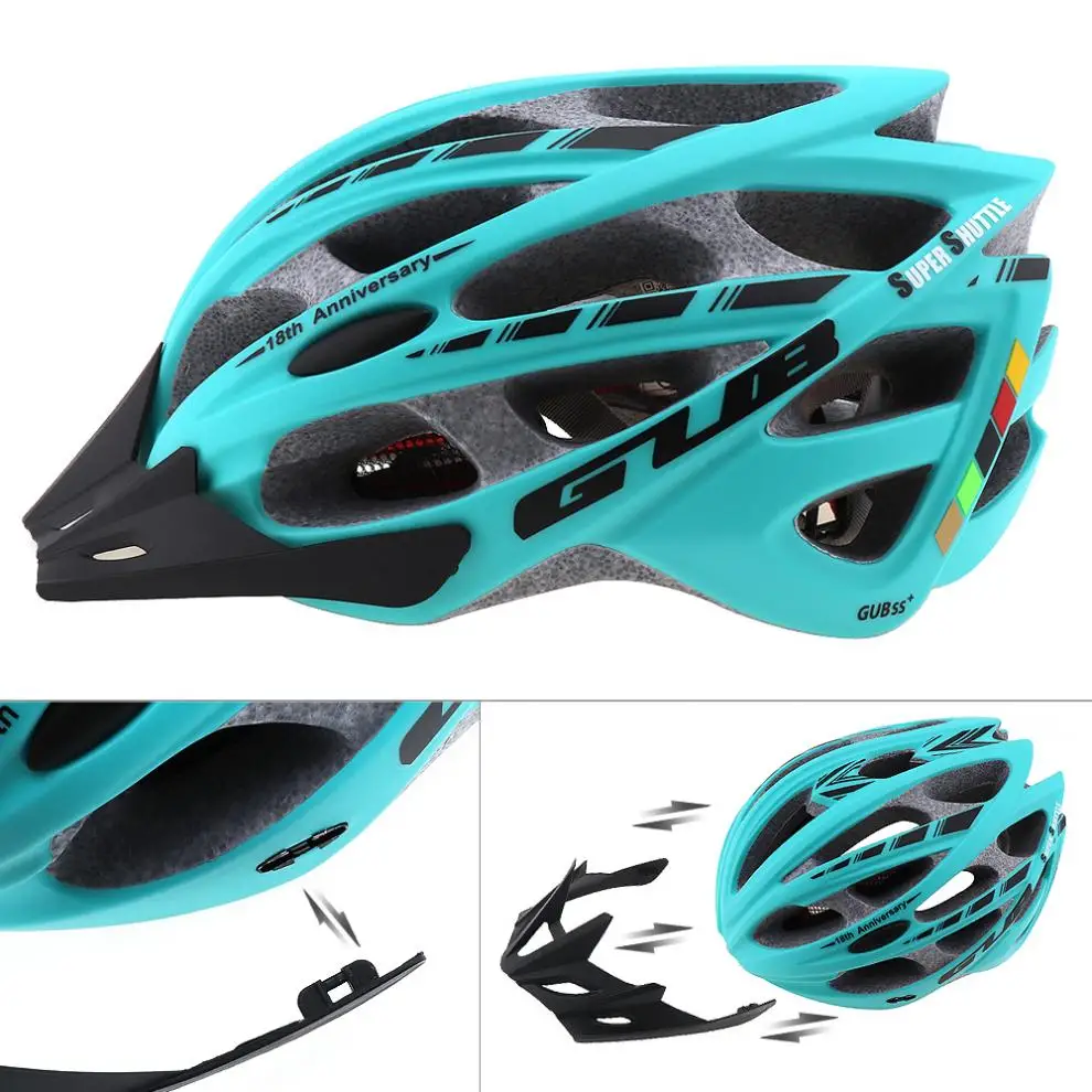 57-61cm Integrally-molded Ultralight Breathable Bicycle Helmet with Tail Reflective Tape and 30 Air Vents for Cycling
57-61cm Integrally-molded Ultralight Breathable Bicycle Helmet with Tail Reflective Tape and 30 Air Vents for Cycling