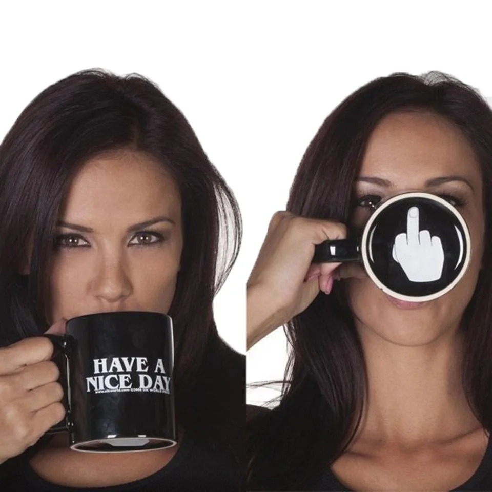 Transhome Creative Coffee Mug Middle Finger Funny Cup Have a Nice Day Mug Coffee Mugs Travel Cups Ceramic Tea Cups Drinkware
Transhome Creative Coffee Mug Middle Finger Funny Cup Have a Nice Day Mug Coffee Mugs Travel Cups Ceramic Tea Cups Drinkware