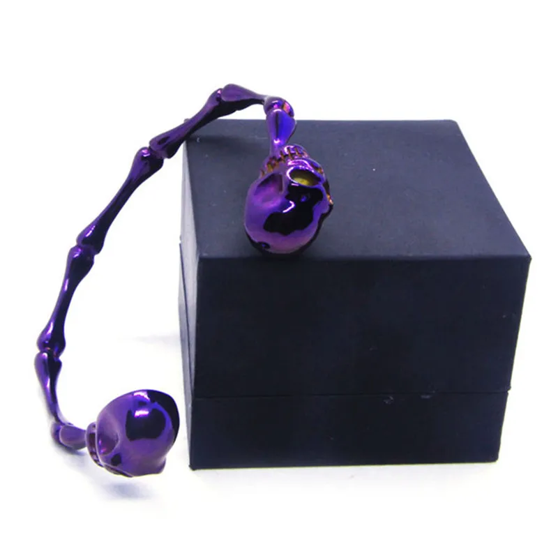 Newest Design Shining Polish Purple Cool Skull Bracelet 316L Stainless Steel Bone Walking Dead Skull Bracelet
Newest Design Shining Polish Purple Cool Skull Bracelet 316L Stainless Steel Bone Walking Dead Skull Bracelet