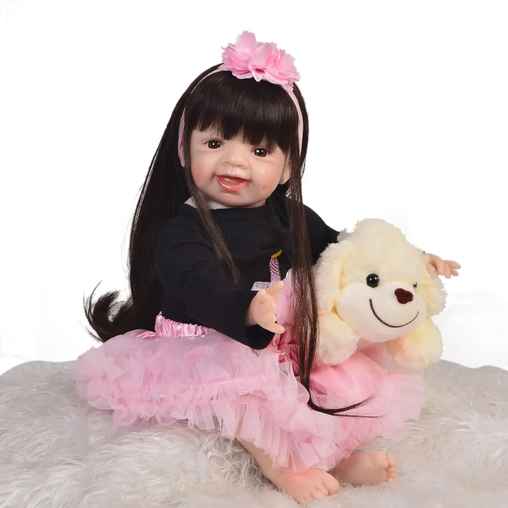 New 55cm Silicone Reborn Super Baby Lifelike Toddler Baby Bonecas Kid Bebe Doll Reborn Brinquedos rebon Toys For Kids Gifts
New 55cm Silicone Reborn Super Baby Lifelike Toddler Baby Bonecas Kid Bebe Doll Reborn Brinquedos rebon Toys For Kids Gifts