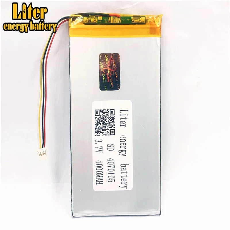 Вилка 1,0-4 P 4070105 оптовая цена 3,7 v 4000mah lipo батарея в аккумуляторных батареях с полной емкостью
Вилка 1,0-4 P 4070105 оптовая цена 3,7 v 4000mah lipo батарея в аккумуляторных батареях с полной емкостью