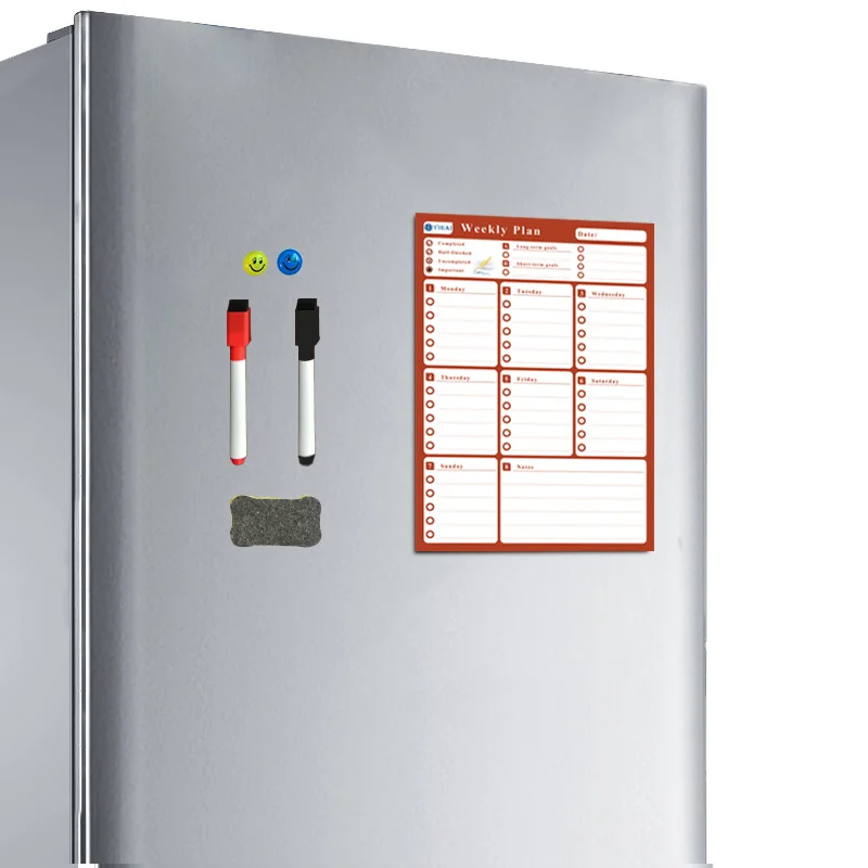 YIBAI A3 30*42 см календарь на холодильник магнитная доска Водонепроницаемая