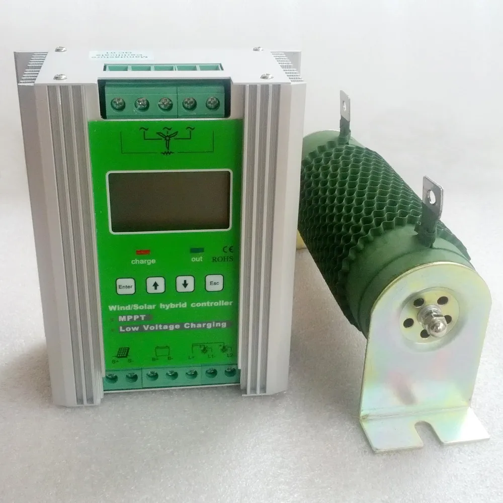 1400W MPPT Wind Solar Hybrid Boost Charge Controller 12V 24V apply for 800W 600W wind turbine generator + 600W 400W solar panel
1400W MPPT Wind Solar Hybrid Boost Charge Controller 12V 24V apply for 800W 600W wind turbine generator + 600W 400W solar panel