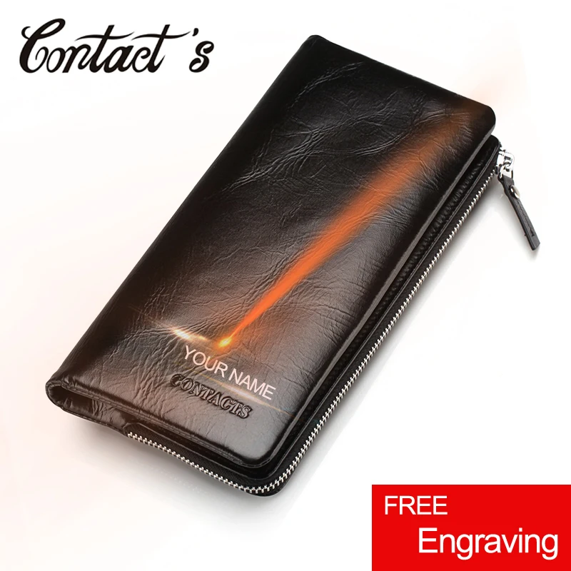 New Cowhide Leather Men Wallet Zipper & Hasp Wallet For Men Fashion Long Phone Wallet Man's Clutch Card Holder Coin Pocket 2021
New Cowhide Leather Men Wallet Zipper & Hasp Wallet For Men Fashion Long Phone Wallet Man's Clutch Card Holder Coin Pocket 2021