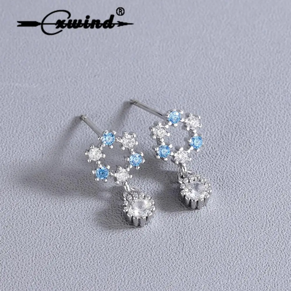 Cxwind Fashion Lovely Waterdrop Earrings Zircon Crystal Loop Flower Stud Earring for Girl Jewelry boucle d'oreille femme 2019
Cxwind Fashion Lovely Waterdrop Earrings Zircon Crystal Loop Flower Stud Earring for Girl Jewelry boucle d'oreille femme 2019