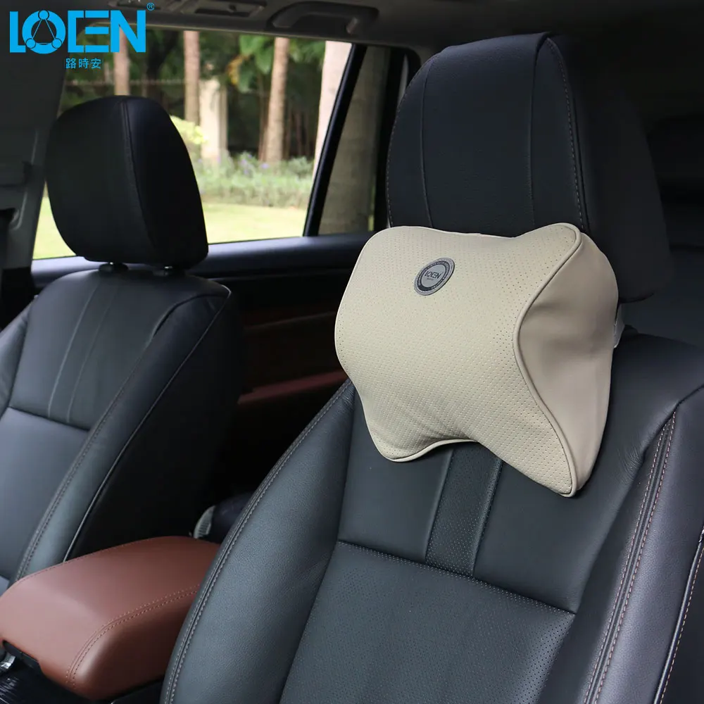 LOEN 1 шт. подушка для автомобильного сиденья из искусственной кожи черный бежевый