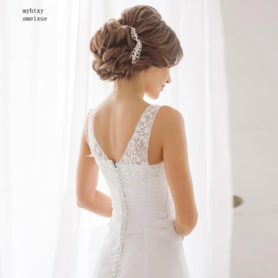 Vintage Wedding Dresses 2020 V-neck Sleeveless Applique Beading Pleats Bridal Gowns Vestidos De Novia Back Zipper With Buttons
Vintage Wedding Dresses 2020 V-neck Sleeveless Applique Beading Pleats Bridal Gowns Vestidos De Novia Back Zipper With Buttons
