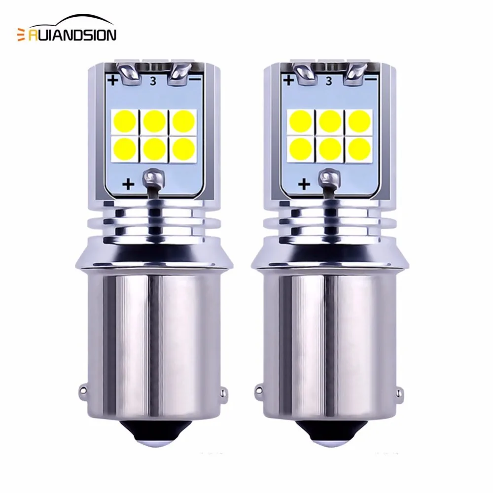 Светодиодная лампочка canbus P21W 2 шт. 10 Вт 1440 лм 12 В 24 S25 1156 BA15S светодиодная 15SMD 3030LED