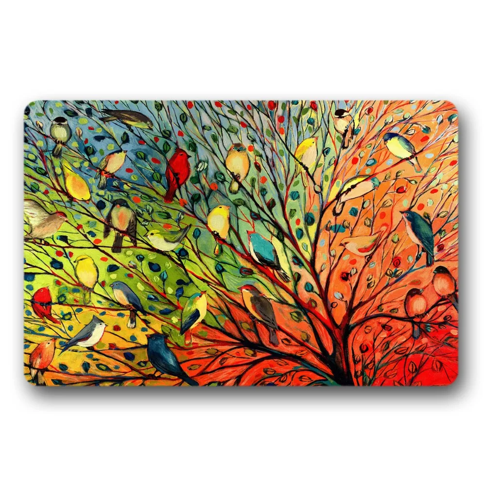 Entrance Floor Mat Non-slip Welcome Flower Bird Door Mat Outdoor Indoor Rubber Mat Non-woven Fabric Top 15.7x23.6 Inch
Entrance Floor Mat Non-slip Welcome Flower Bird Door Mat Outdoor Indoor Rubber Mat Non-woven Fabric Top 15.7x23.6 Inch
