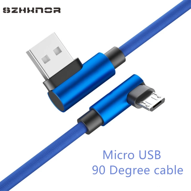 Кабель для быстрой зарядки на 90 градусов с micro usb USB Android L шнур передачи данных