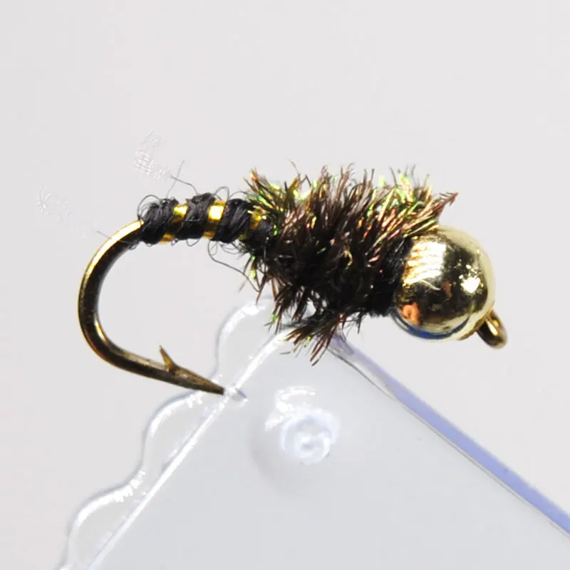 ICERIO 10PCS #14 Bead Head Nymphs Peacock Hackle Dry Flies Fly Trout Fishing Lures
ICERIO 10PCS #14 Bead Head Nymphs Peacock Hackle Dry Flies Fly Trout Fishing Lures