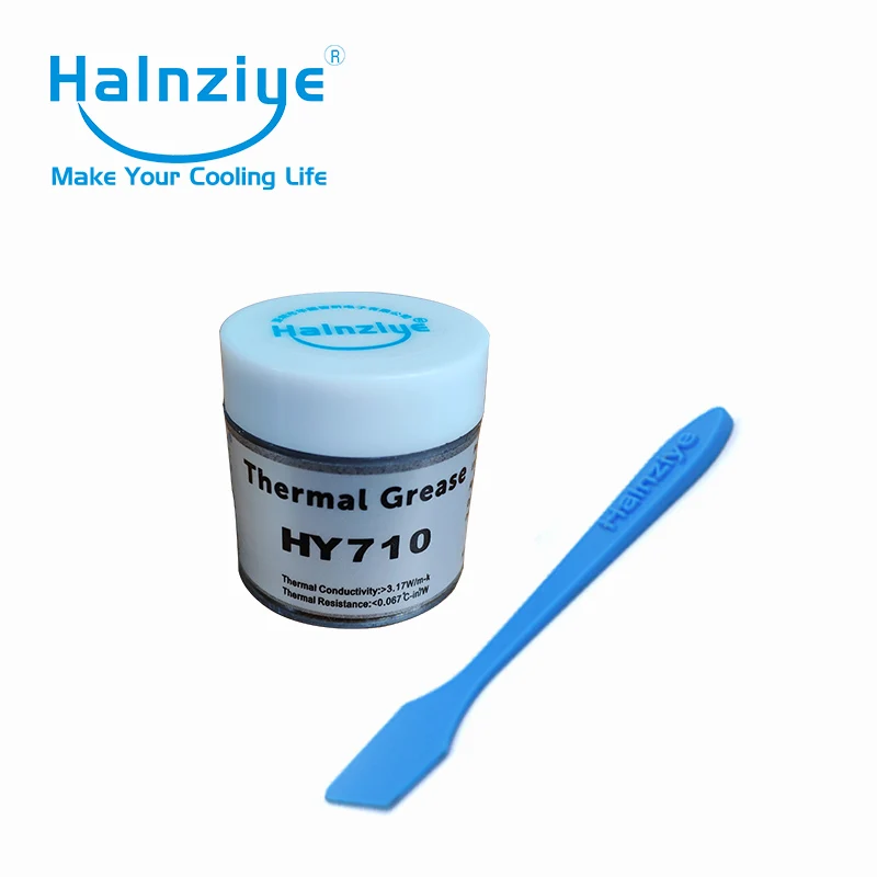 

hot selling silver thermal paste/compound/grease HY710 tub/can/jar 10g 20pcs with free shipping cost