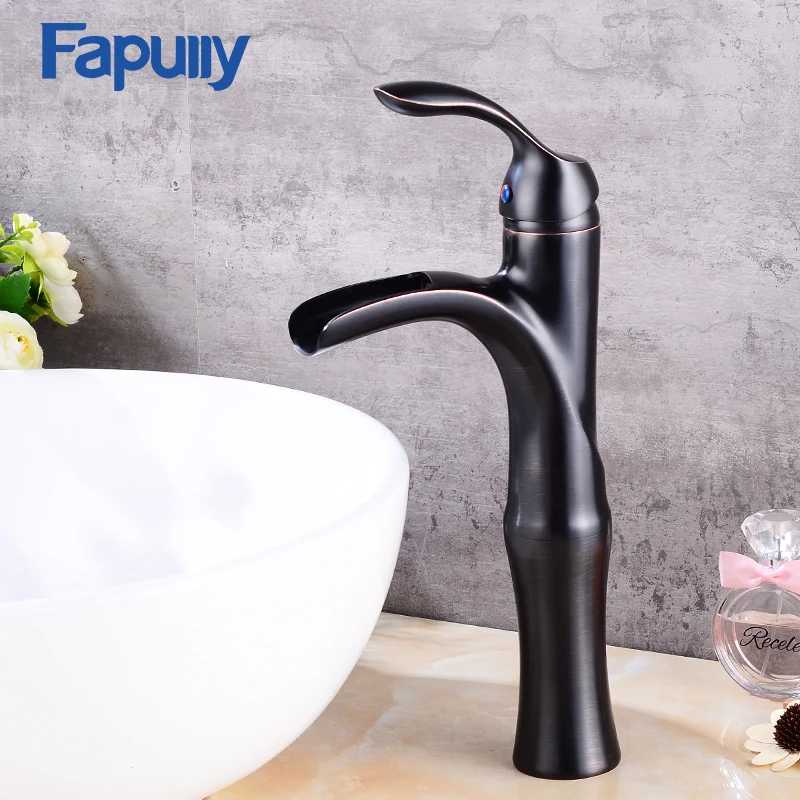 Fapully waterfall faucet oil rubbed bronze basin faucet bathroom cold hot single handle bathroom mixer tap torneira 526-22ORB
Fapully waterfall faucet oil rubbed bronze basin faucet bathroom cold hot single handle bathroom mixer tap torneira 526-22ORB