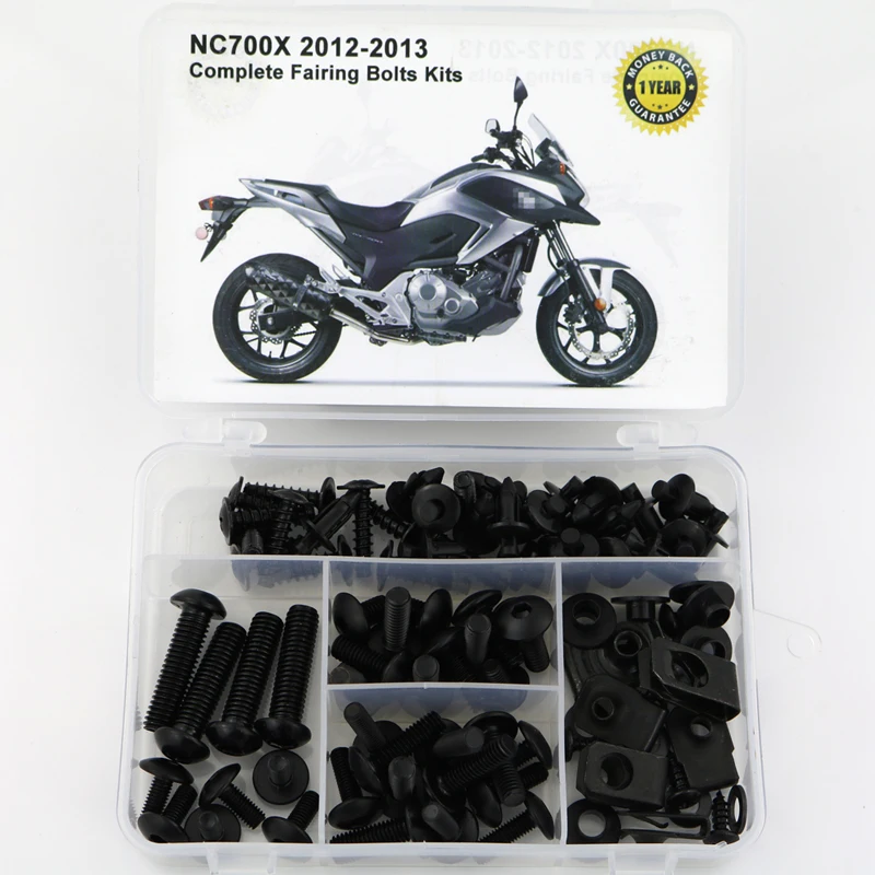 Подходит для Honda NC700X 2012 2013, полный комплект болтов для обтекателя, гайка, винты для покрытия мотоцикла, болты из стали
Подходит для Honda NC700X 2012 2013, полный комплект болтов для обтекателя, гайка, винты для покрытия мотоцикла, болты из стали