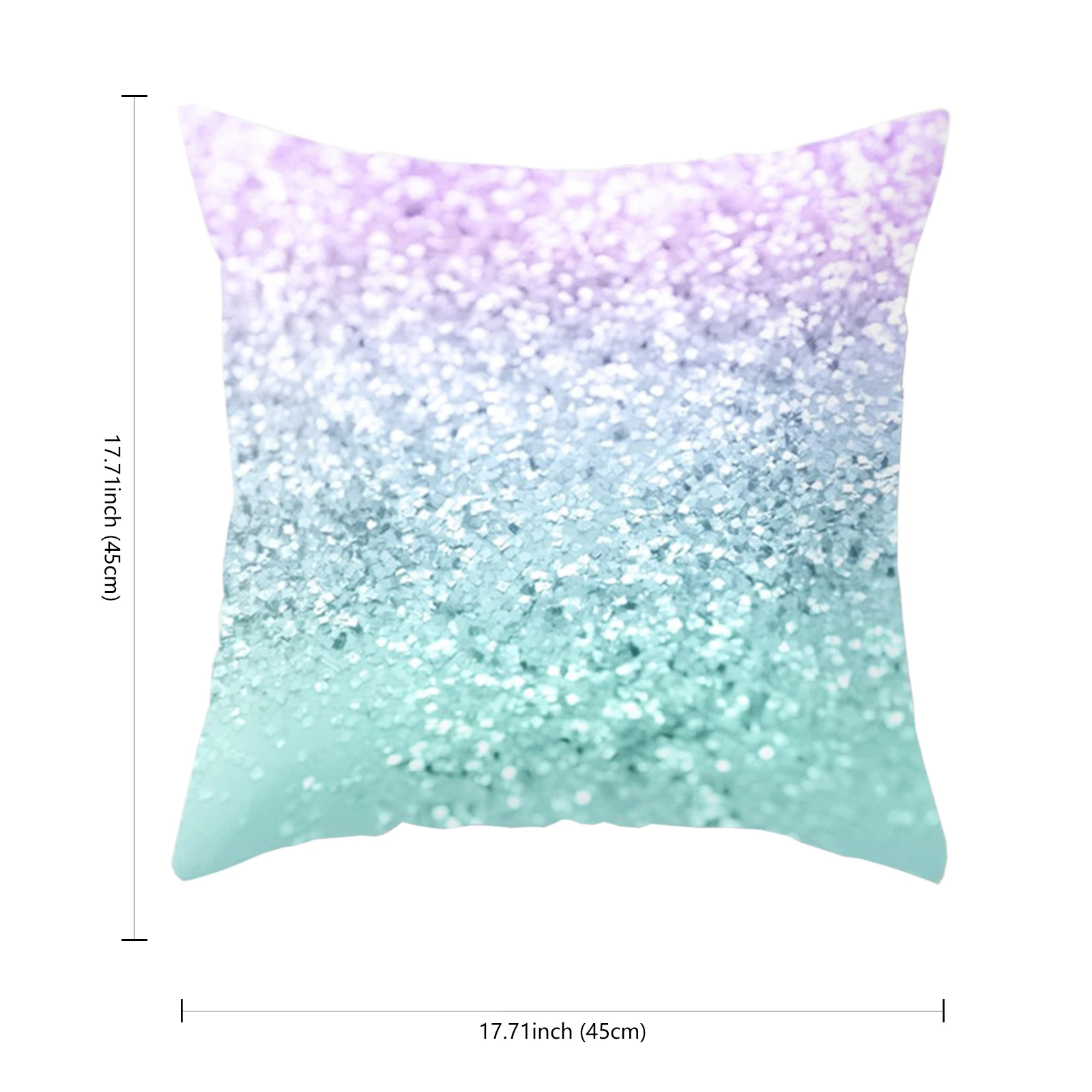 45 x 45cm Magical Square Mermaid Sequin Cushion Cover Colored Throw Pillowcase For Wedding Party Hotel Home Sofa Bed Decor | Дом и сад