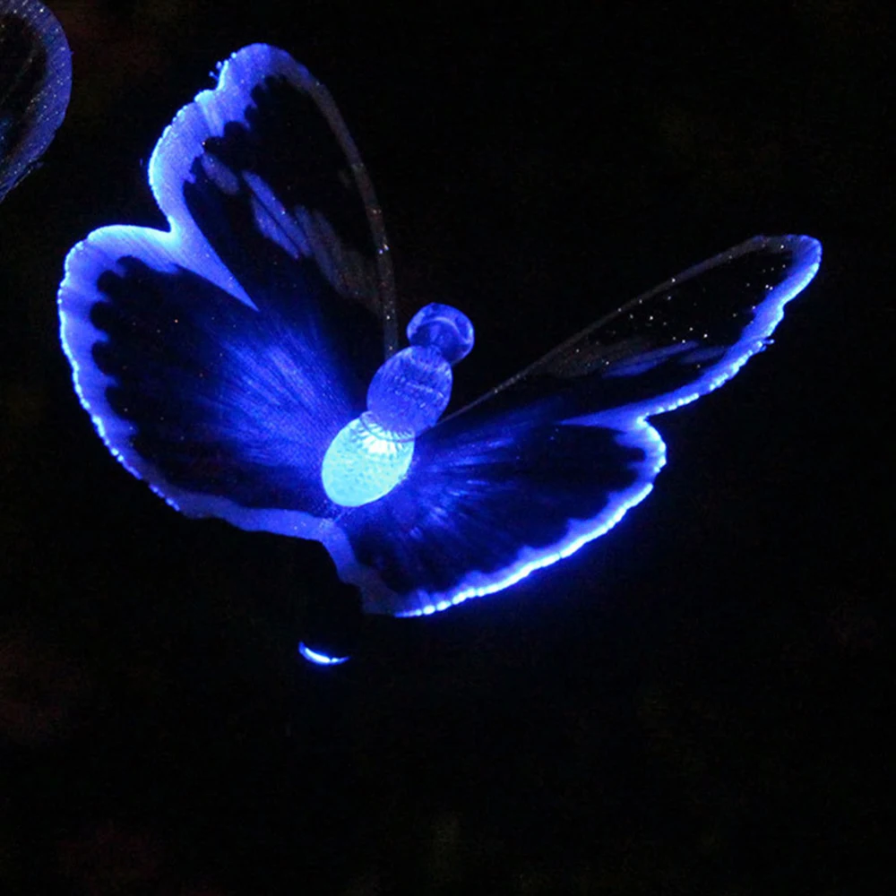 Led Garden Solar Light Color-Changing Outdoor Waterproof Butterfly For Decoration Path Lawn Landscape Lamp | Лампы и освещение