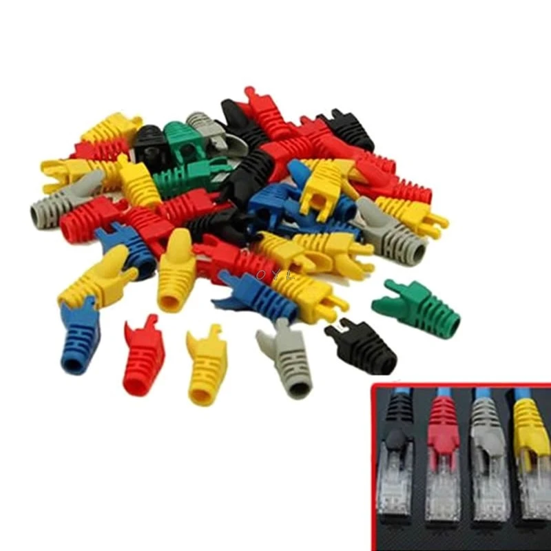 Network RJ45 Cable Ends Plug Connector Cover Boots Cap Cat5 Cat6 Safety RJ45 Connector Jacket
Network RJ45 Cable Ends Plug Connector Cover Boots Cap Cat5 Cat6 Safety RJ45 Connector Jacket