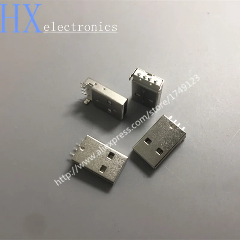 Горячая распродажа 10 шт./лот USB 2 0 штекер типа A 180 градусов SMT SMD разъемы |