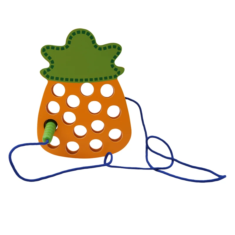 Funny Baby Fruit Lacing Threading Wooden Puzzle Toy Pineapple Watermelon Children Kids Intelligence Development Toys
Funny Baby Fruit Lacing Threading Wooden Puzzle Toy Pineapple Watermelon Children Kids Intelligence Development Toys