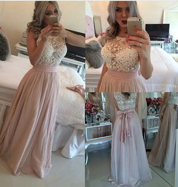 Elegant Design Evening Dress 2015 Vestido de festa Sheer Crew Lace Beaded Pearls Chiffon Formal Party Evening Dresses R242
Elegant Design Evening Dress 2015 Vestido de festa Sheer Crew Lace Beaded Pearls Chiffon Formal Party Evening Dresses R242