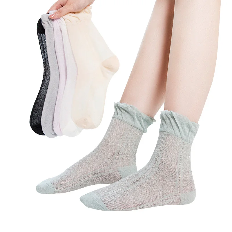 6pairs Women Socks Summer Ice Silk ultra-thin Mesh lace Ladies Short Socks Sexy Breathable High Quality Female Meias Hosiery Sox
6pairs Women Socks Summer Ice Silk ultra-thin Mesh lace Ladies Short Socks Sexy Breathable High Quality Female Meias Hosiery Sox