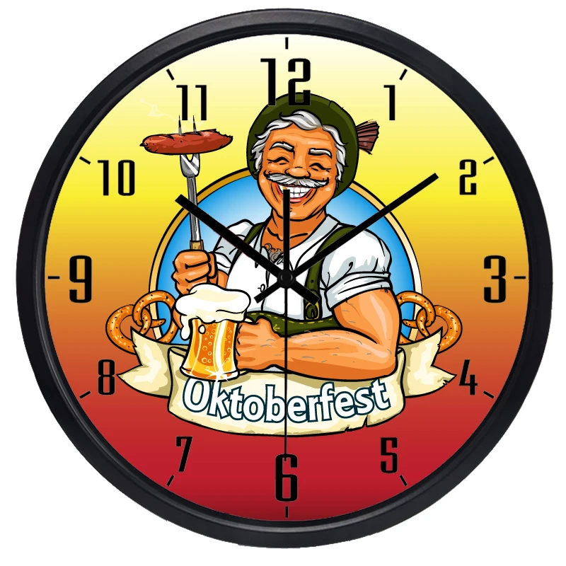 Oktoberfest новые модные мужские пивные большие украшения настенные часы креативные металлические современные часы
Oktoberfest новые модные мужские пивные большие украшения настенные часы креативные металлические современные часы