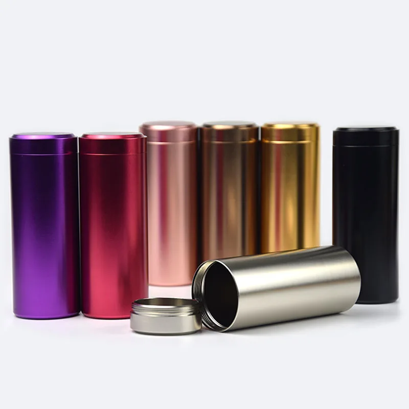 Dia45X118mm New Arrival Round titanium alloy tea tin box food storage box 12pcs/lot
Dia45X118mm New Arrival Round titanium alloy tea tin box food storage box 12pcs/lot