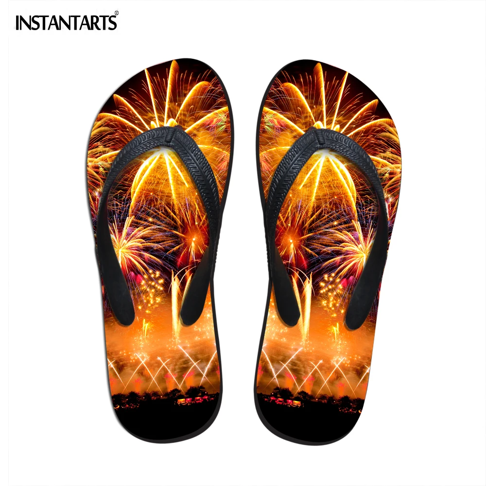 INSTANTARTS Fireworks Print Women 2018 New Arrival Slippers Woman Teen Girl Summer Beach Rubber Comfy Flip Flops Lady Flat shoes
INSTANTARTS Fireworks Print Women 2018 New Arrival Slippers Woman Teen Girl Summer Beach Rubber Comfy Flip Flops Lady Flat shoes